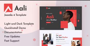 Aali - Personal Portfolio Resume Joomla 3 4 Template